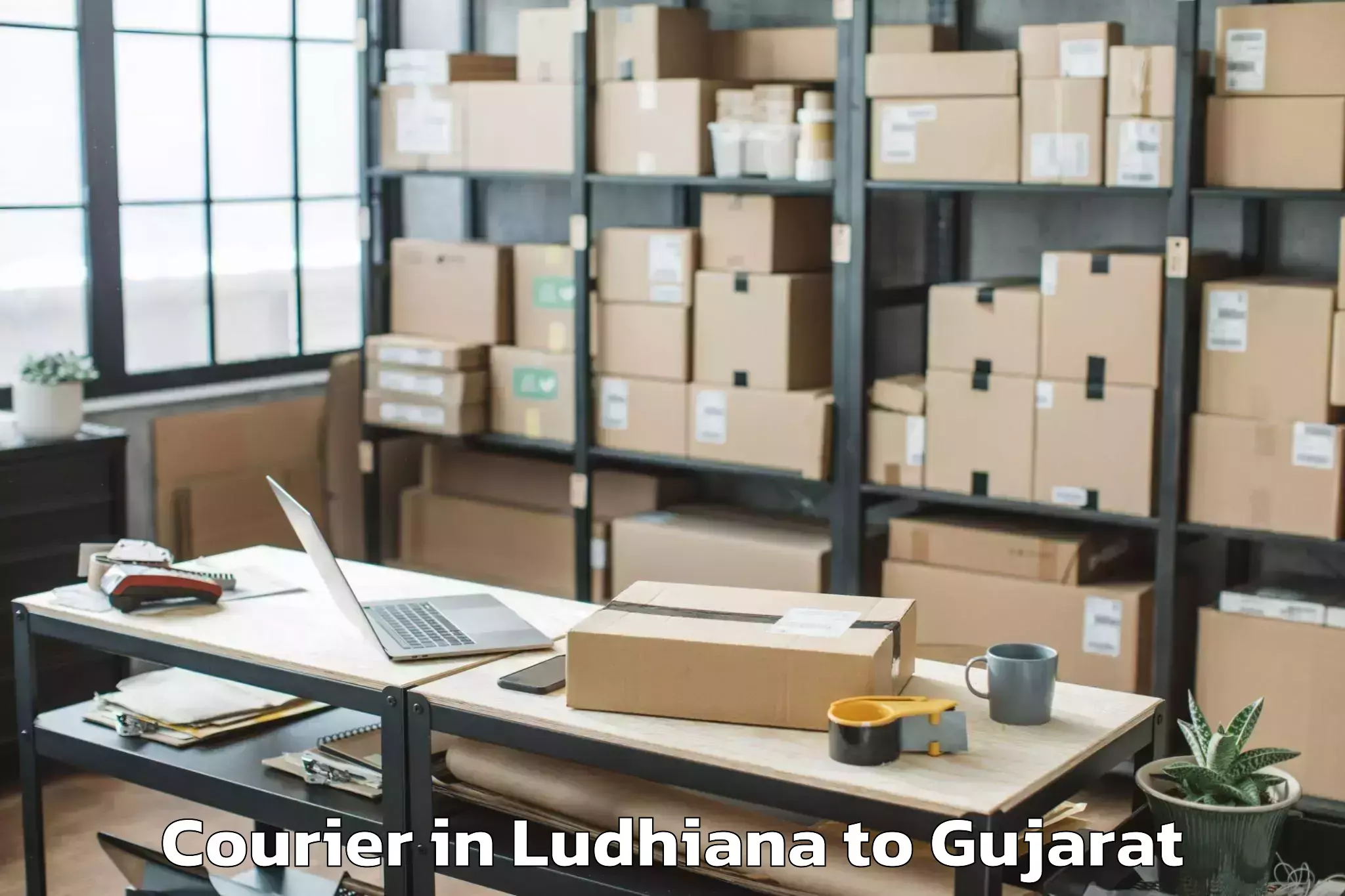 Get Ludhiana to Vaghodia Ina Courier